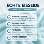 Kühlklar Decke™ - Die kühlende Sommerdecke für erholsame Nächte ohne Hitzestau.